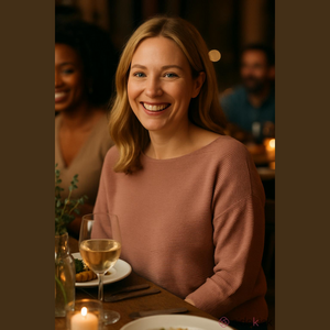 TAHARI Petite Ribbed Cropped Viscose Blend Sweater with Braided Sleeve